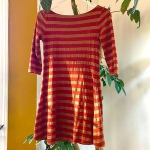 BDG orange and tan striped dress - size XS